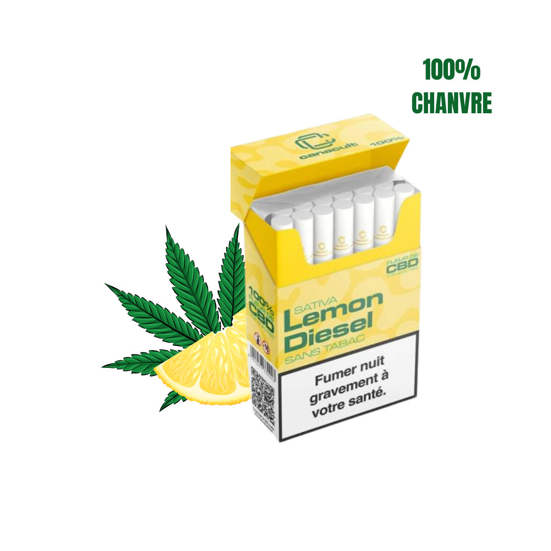 Cigarettes CBD Mango Kush, Royal Cookie, Lemon Diesel - La main verte - CBD