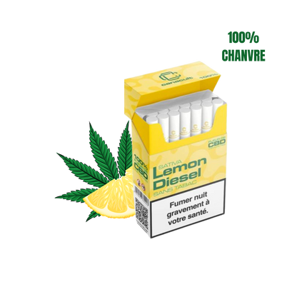 Cigarettes CBD Mango Kush, Royal Cookie, Lemon Diesel - La main verte - CBD